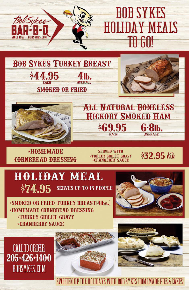 Bob Sykes BAR-B-Q Menu - Image 4