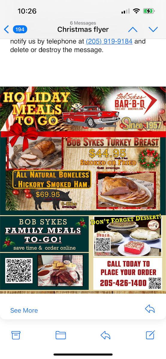 Bob Sykes BAR-B-Q Menu - Image 5